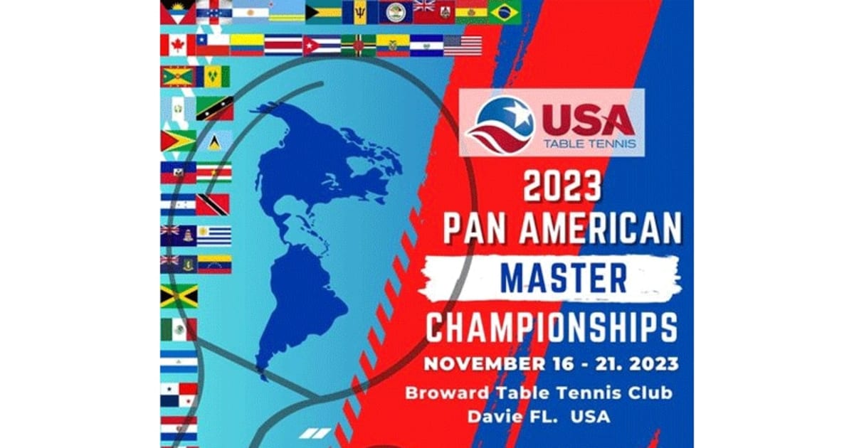 USA TableTennis Florida Hosts the 2023 ITTF Pan American Masters